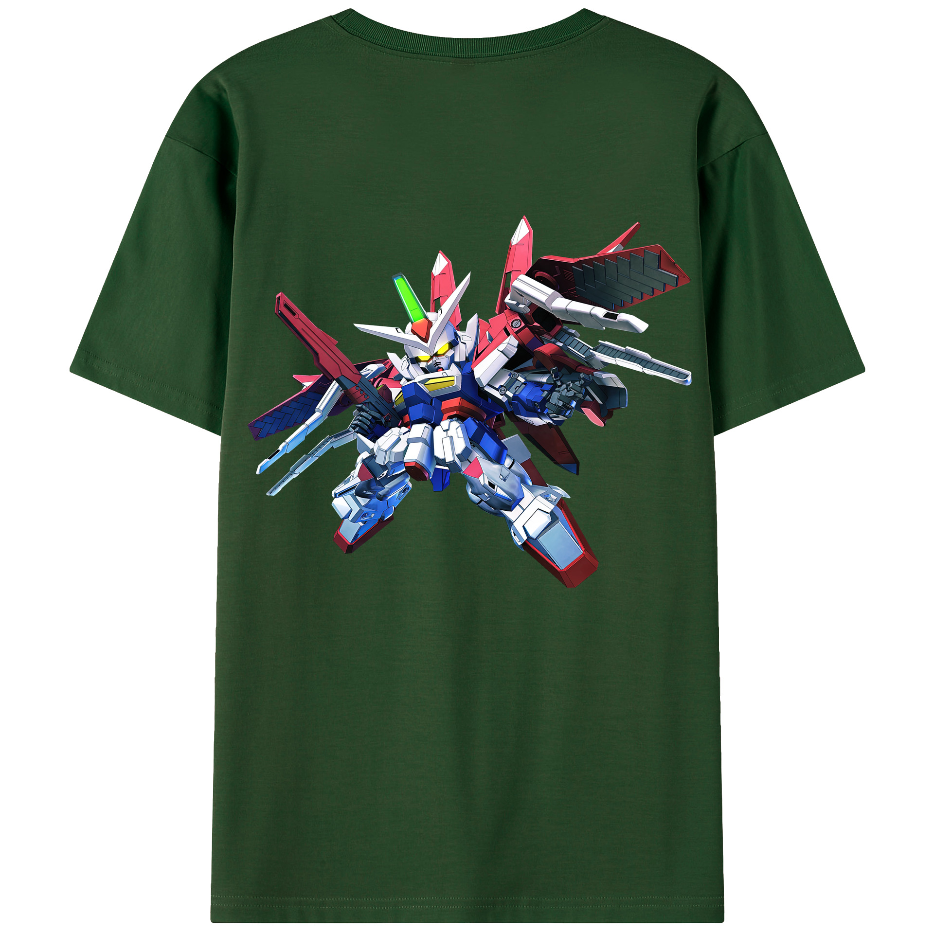 （画像用） 機動戦士ガンダム Mobile Suit Gundam 綿100％半袖Tシャツ（背面プリント）